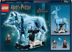 Build-and-display LEGO Harry Potter Expecto Patronum set with stag and wolf models