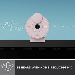 Logitech Brio 300 streaming webcam with crystal-clear video and premium audio