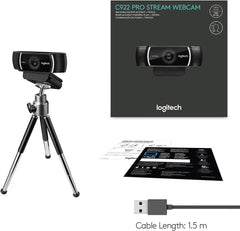 1080p HD webcam with stereo audio for professional streaming