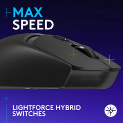 Max Speed with lightforce hybrid switches for the Logitech G309 gaming mouse