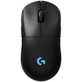 Logitech G PRO 2 wireless gaming mouse in black with RGB lighting