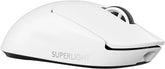 Logitech G PRO X SUPERLIGHT 2 LIGHTSPEED Wireless Gaming Mouse in White, showcasing sleek design and RGB-free finish.