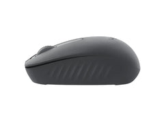 Side view of the ergonomic and ambidextrous shape of the Logitech M196
