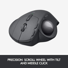 Precision scroll wheel with tilt and middle click for the Logitech MX Ergo Wireless Trackball Mouse
