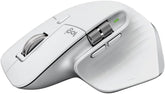 Logitech MX Master 3S for Mac wireless mouse in pale grey, featuring Magspeed scrolling and 8K DPI precision