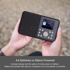 Compact MangoKit MD3 DAB+ radio with built-in speaker and easy controls