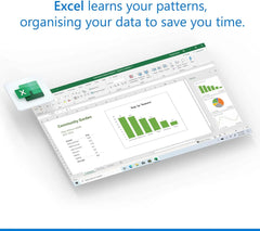 Excel learns your patterns organizing you data to save your time in the home and student package