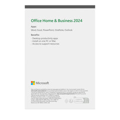 Office 2024 key card for one device, compatible with Windows 10/11 and Mac