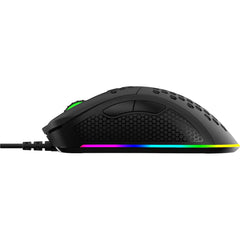 High-precision NOS M-600 V2 gaming mouse with 7200 DPI and RGB lighting