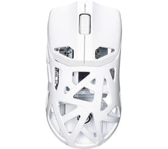 NOS M-700 Spider ultralight wireless gaming mouse in white, 51g with 10K DPI