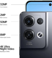 Sleek OPPO Reno8 Pro 5G phone with 50MP camera and SuperVooc charging