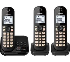 Reliable Panasonic cordless landline phone with call blocking feature