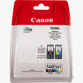 Canon PG-560 Black & CL-561 Colour Ink Cartridge Multipack – Genuine Canon Ink (3713C006), suitable for PIXMA printers – UK packaging