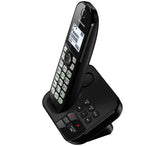 Panasonic KX-TGC460EB cordless phone with single handset in black