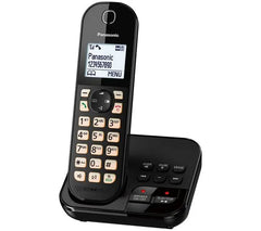 Panasonic single handset cordless phone with caller ID and call blocking