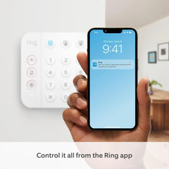Ring Alarm system with real-time alerts and customizable security settings