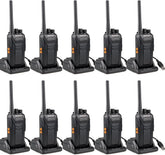 Retevis RT27 Walkie Talkies – 10-pack professional PMR446 2-way radios with long-range communication