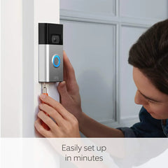 Ring wireless doorbell with motion detection and two-way audio communication