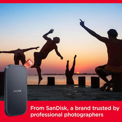 SanDisk external solid-state drive with durable shock-resistant design