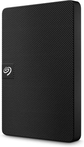 Seagate Expansion Portable Hard Drive 1TB, black design with USB 3.0 cable