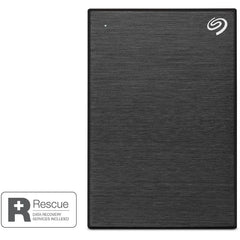Seagate One Touch Portable 2TB Hard Drive - Black front view