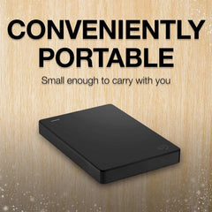 2TB and 4TB Seagate Portable Drive showcasing lightweight design and portability