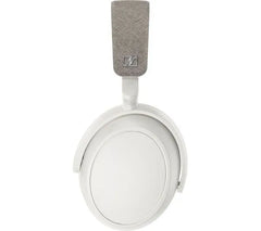 White Sennheiser MOMENTUM 4 Bluetooth headphones with customizable sound modes