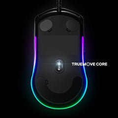 Rival 3 RGB gaming mouse with TrueMove Core optical sensor for accuracy