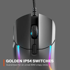 High-precision 18K CPI SteelSeries Rival 5 gaming mouse for professional play