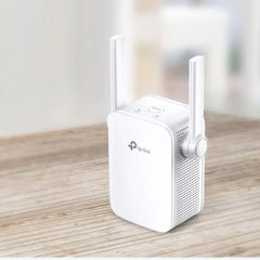 2.4 GHz WiFi extender with 2x2 MIMO technology for enhanced signal coverage in homes or offices.
