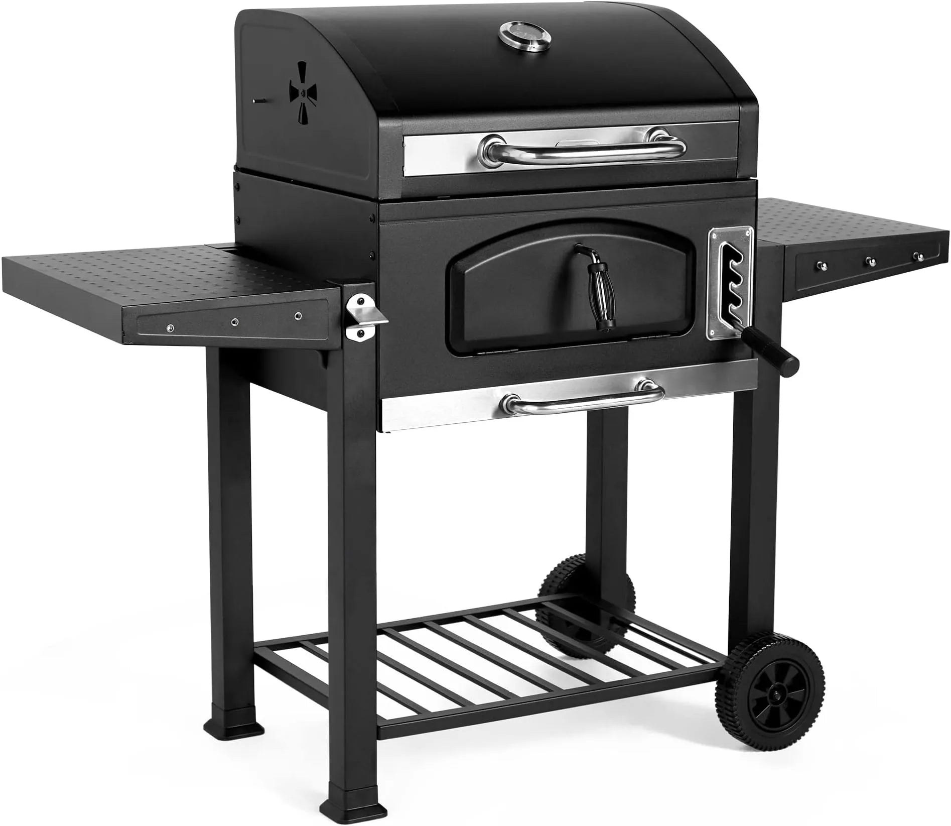 Tepro Grillwagon Toronto Click – charcoal and electric grill with stainless steel design