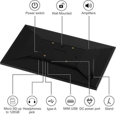 Tibuta WiFi digital picture frame with 32GB memory for unlimited memories