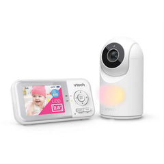 VTECH VM3263 video baby monitor with a 2.8" parent unit display and adjustable camera.