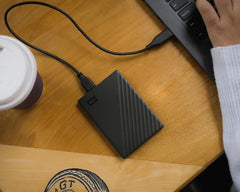 WD 4TB My Passport External Hard Drive in use