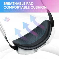 Comfortable and lightweight head strap with battery for Quest 2