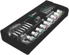 Comprehensive Wera tool set in a robust storage case, featuring color-coded tools for easy identification.