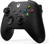 Xbox Wireless Controller in Carbon Black with sleek design for gaming.