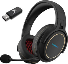 Xiberia X G01 Pro wireless gaming headset in black with noise-cancelling mic