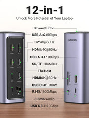 UGREEN Revodok Pro 312 docking station for MacBook M1/M2 with triple 4K & single 8K display