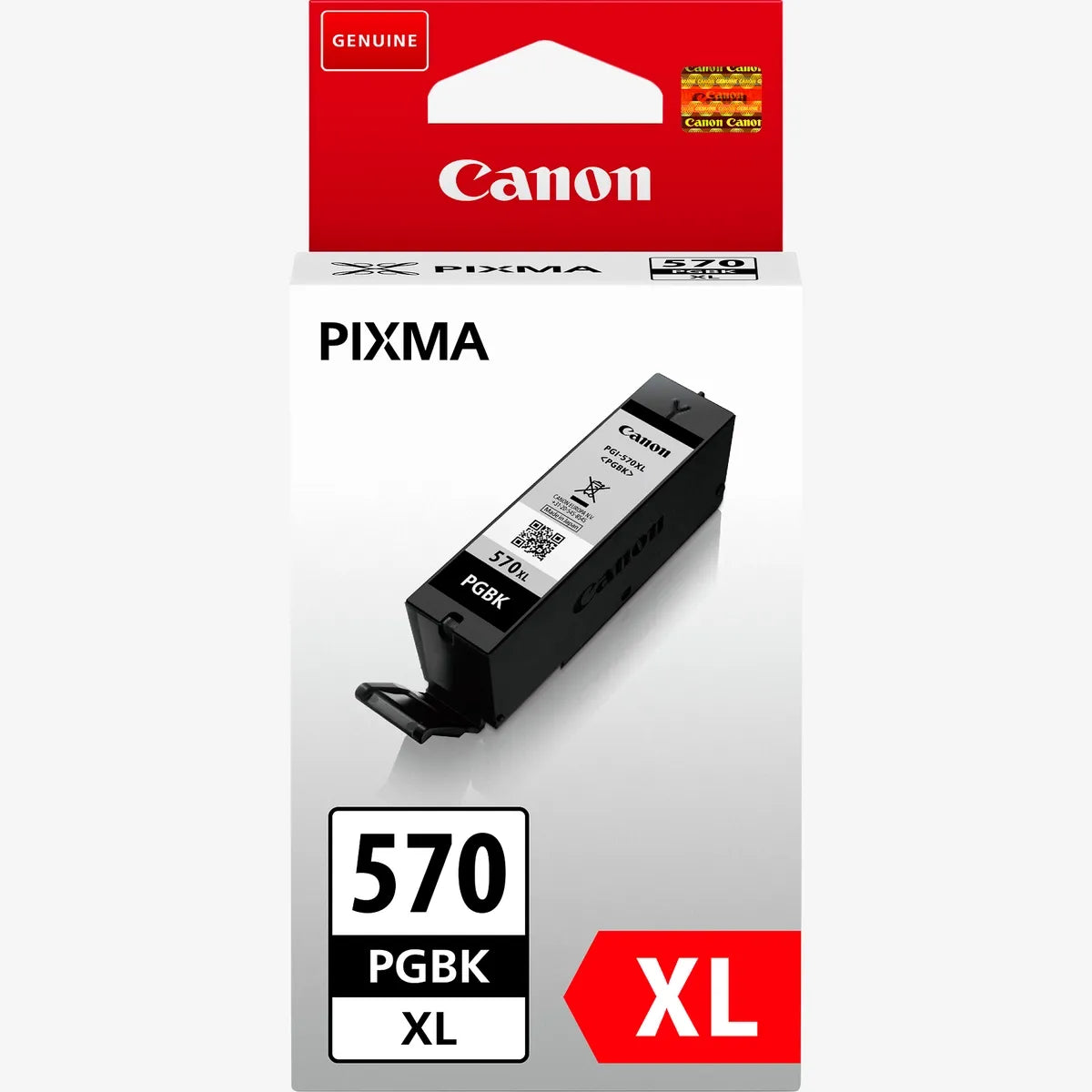 Canon PGI‑570PGBK XL Black Ink Cartridge – Genuine PIXMA Series (0318C001), high‑yield 22 ml pigment ink, prints up to 500 pages – UK packaging