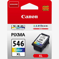 Canon CL‑546XL Colour Ink Cartridge – Genuine PIXMA Series (8288B001), high‑yield 13 ml tri‑colour, prints up to 300 pages – UK packaging
