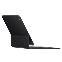 Back view of Apple Magic Keyboard Black with iPad Pro 13inch attached to it.