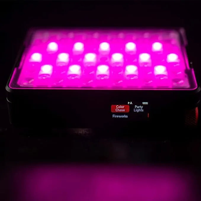 Aputure MC Pro compact LED light for creative lighting setups
