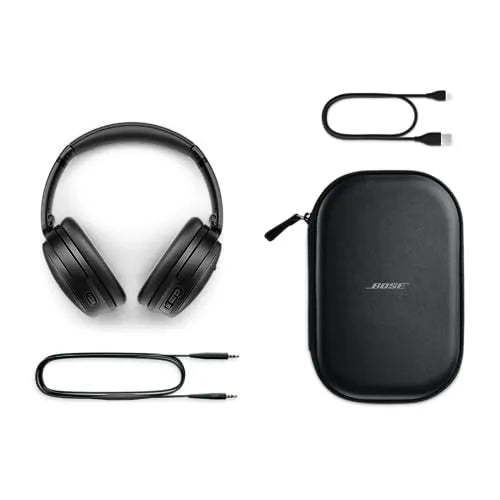 Bose QuietComfort Headphones and Included Accessories