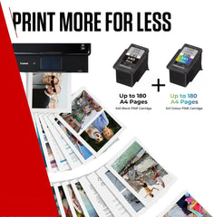 Original Canon PG-540 / CL-541 Ink Cartridges with Glossy Photo Paper – Perfect multipack for photo printing at home 