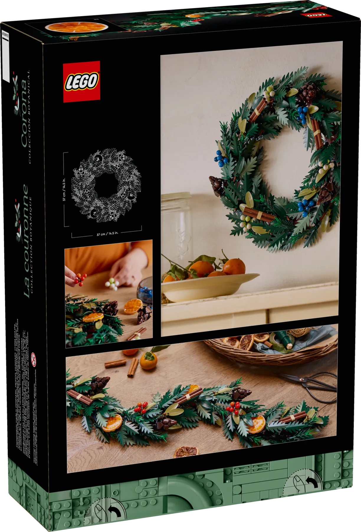 Box of the LEGO Icons Wreath 10340 
