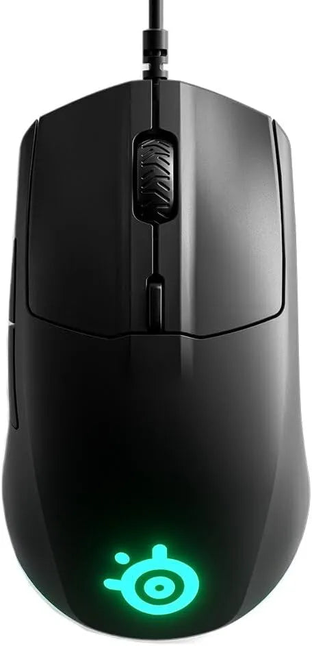 SteelSeries Rival 3 RGB gaming mouse with 8.5K CPI for precise tracking
