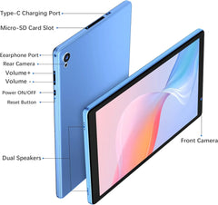 WeTap M10 tablet with Android 12, 2GB RAM, and 32GB storage for smooth performance
