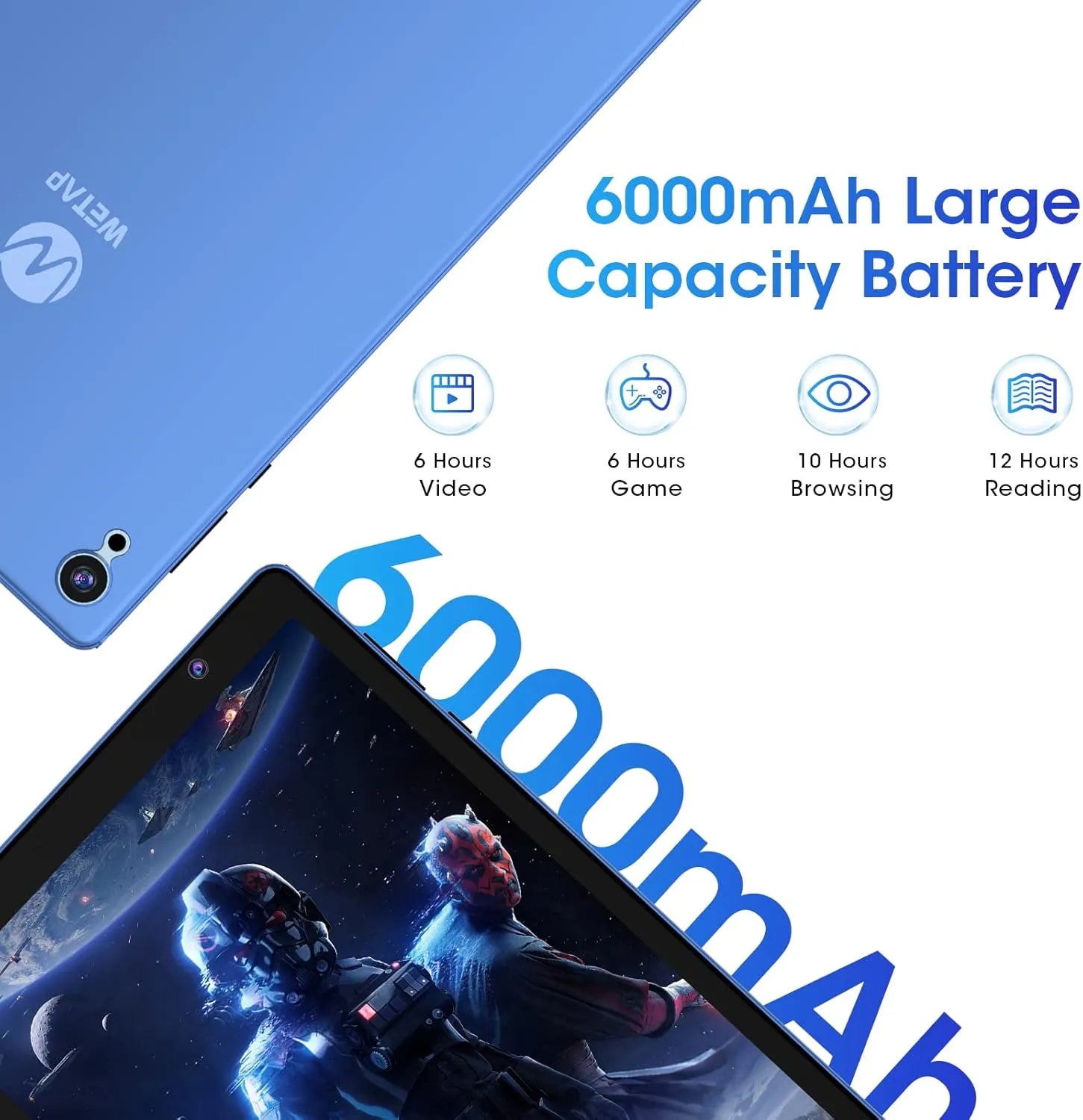WeTap M10 Android tablet with expandable storage and fast connectivity

